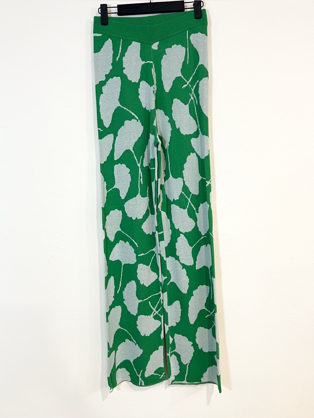 Diane von Furstenberg for Target Ginkgo Knit Flare Pants High Waisted Green XS